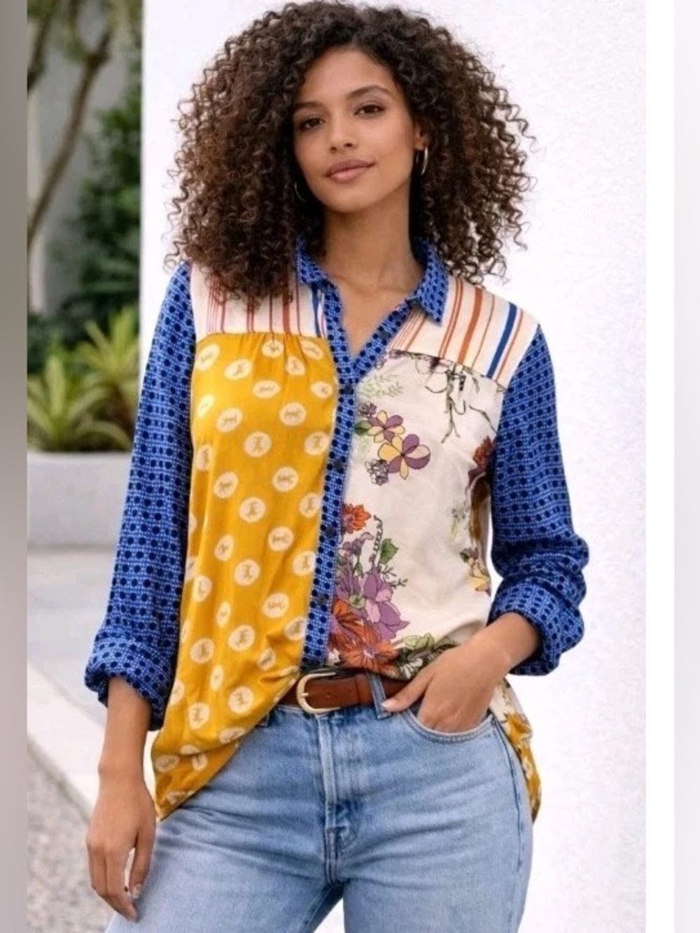 Anthropologie - Maeve Paz Contrast Button Down